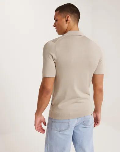 Only & Sons Onswyler Life Reg 14 Ss Zip Polo Kn Tröjor med dragkedja Beige 
