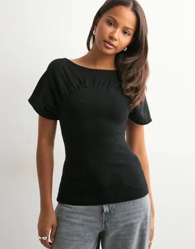 Neo Noir - Svart - Anthea Knit Top 
