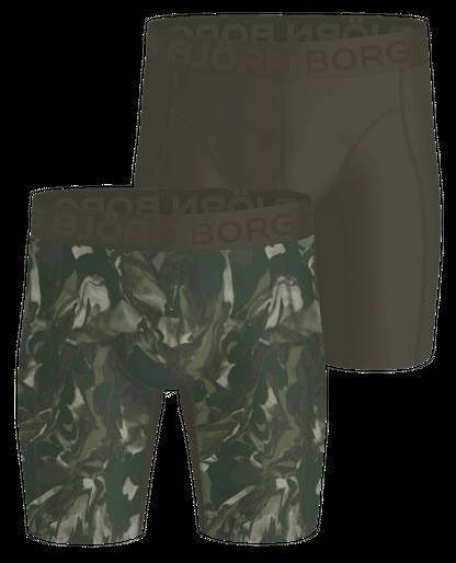 Björn Borg Sports Lightweight Long Leg Boxers 2-pack Grön, XXL 