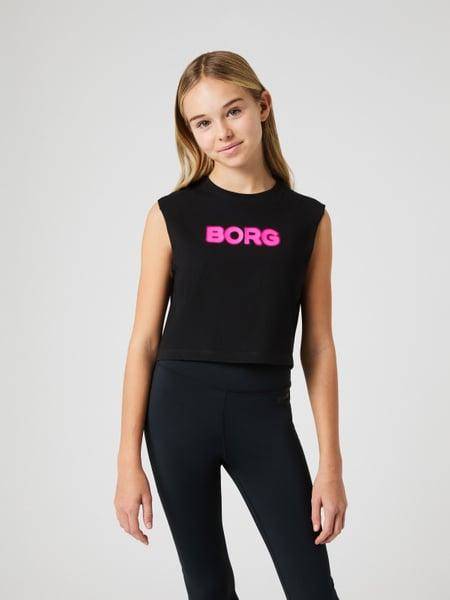 Björn Borg Borg Cropped Tank Top Svart, 170 