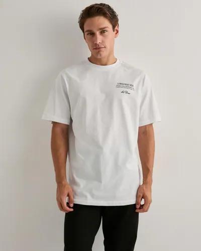 Les Deux West Side T-Shirt T-shirts med tryck Vit 
