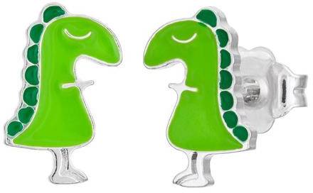 Örhängen i äkta silver med dinosaurie 