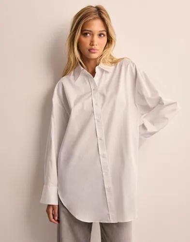 Selected Femme - Vit - Slfaura Ls Shirt B 