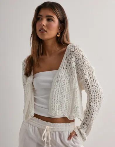 Only - Vit - Onlnola 7/8 Life Open Cardigan Knt 