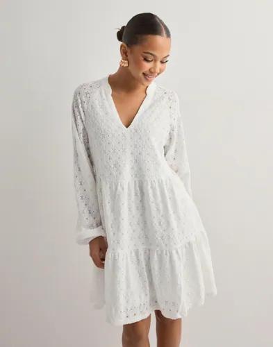 OBJECT - Vit - Objlaila Gia L/S Re Short Dress Noo 