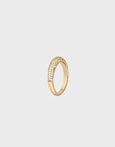 Muli Collection - Guld - Thin Pavé Dome 