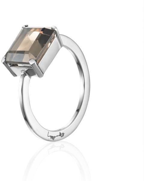 Efva Attling A Chocolate Dream Ring. 15.00 MM - SILVER 