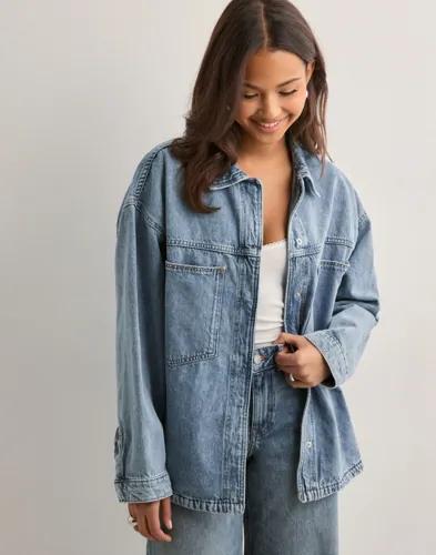Only - Blå - Onlemmie L/S Shirt Mb Dnm Az Noos 