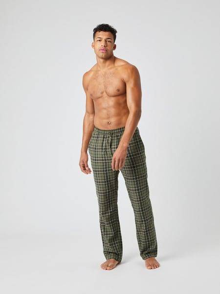 Björn Borg Core Soft Flannel Pyjama Pants Grön, XXL 