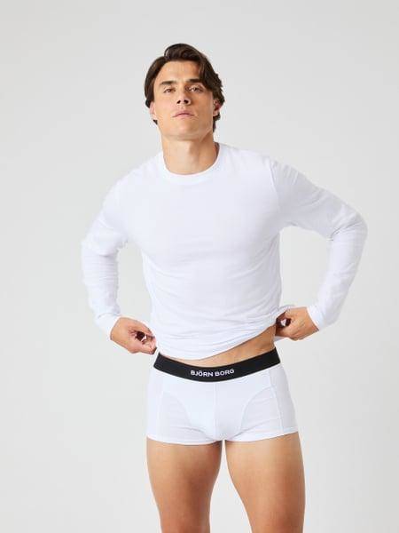 Björn Borg Core Slim Long Sleeve T-shirt 2-pack Vit, XXL 