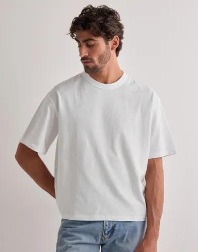 Jack & Jones Jormanchester Blanks Crop Tee Ss Cn Kortärmade t-shirts Vit 