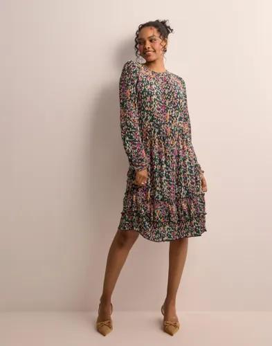 JDY - Multi/Mönstrad - Jdyella L/S Short Dress Jrs 