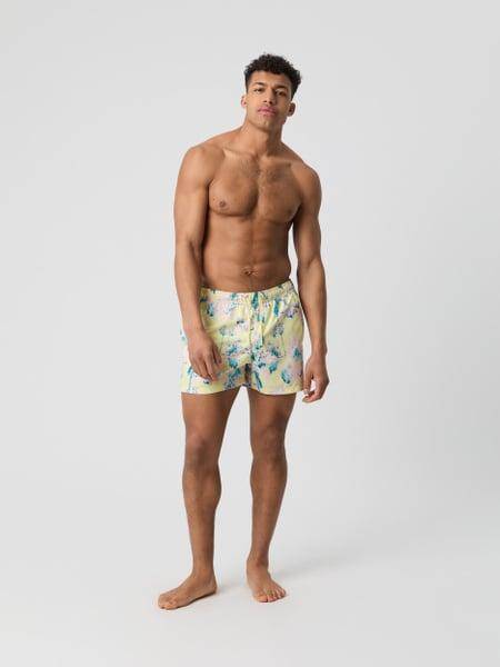 Björn Borg Borg Print Swim Shorts Gul, XXL 