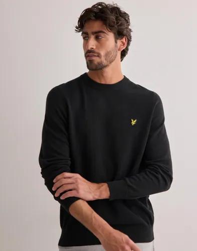 Lyle & Scott Cotton Crew Neck Jumper Stickade tröjor Svart 