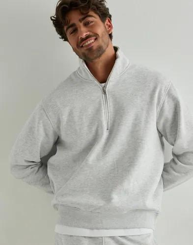 Jack & Jones Jjeurban Edge Sweat Half Zip Noos Half zip Grå 