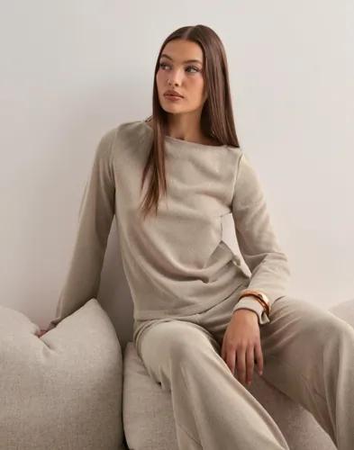 Only - Beige - Onlelisa Life L/S Boatneck Top Cc J 