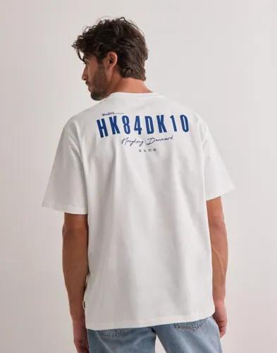 Woodbird WBBaine 8410 Tee T-shirts med tryck Vit 