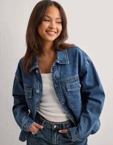 Pieces - Blå - Pcelma Denim Jacket Noos Bc 