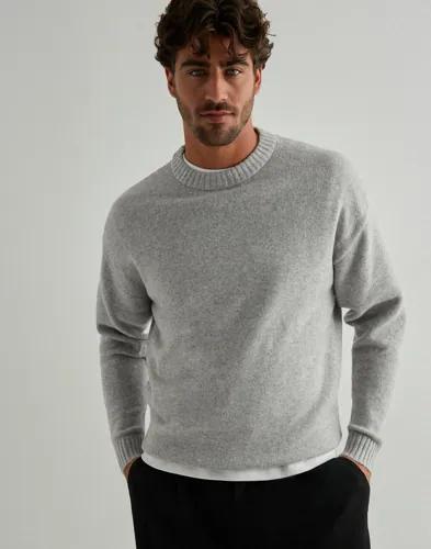 Jack & Jones Jjesoho Ollie Knit Crew Neck Sn Stickade tröjor Grå 