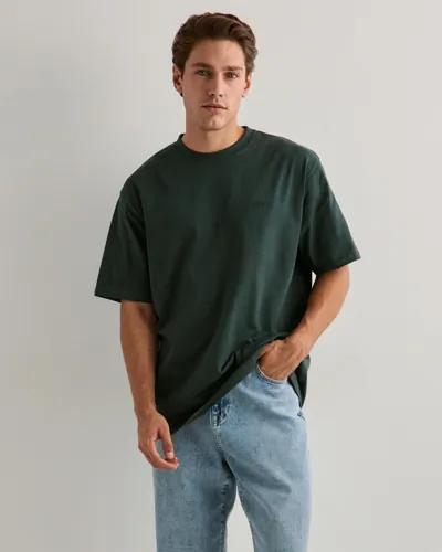 Woodbird WBBaine Base Tee Oversized t-shirts Grön 