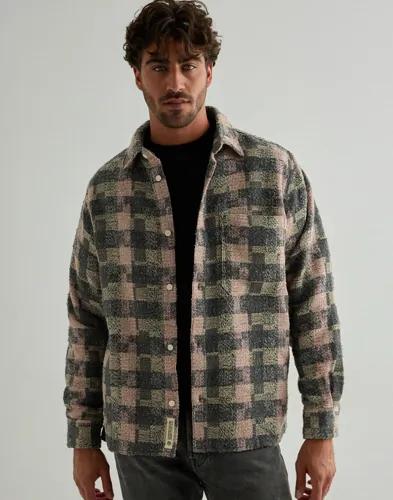 Woodbird WBGlixto Structure Shirt Overshirts Brun 