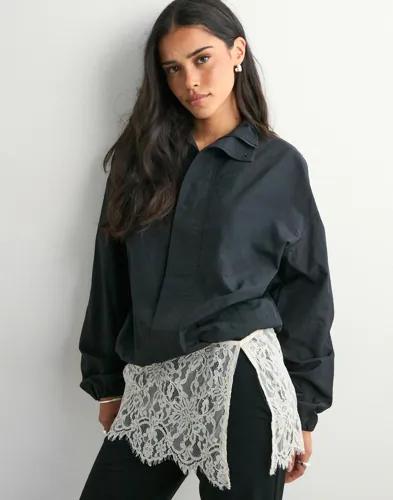 Nelly - Vit - Lace Mini Skirt 