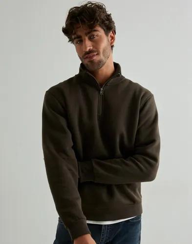 Jack & Jones Jjebradley Sweat Half Zip Noos Half zip Brun 