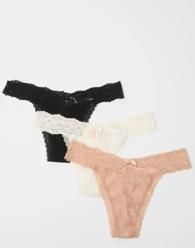 Hunkemöller - Multi/Mönstrad - 3-Pack Madison Ulv String 