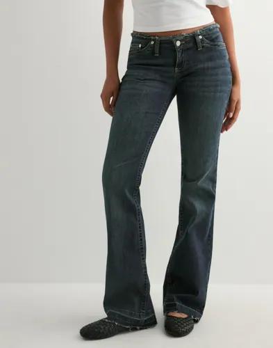 Nelly - Blå - No Waist Bootcut Jeans 