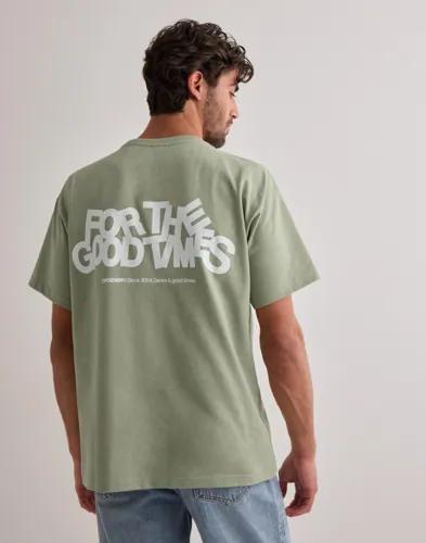 Dr Denim Trooper Tee T-shirts med tryck Grön 