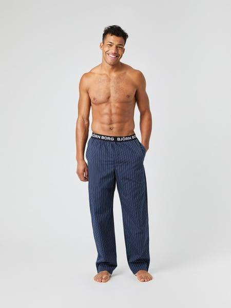 Björn Borg Core Woven Logo Pyjama Pants Blå, XXL 