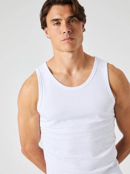 Björn Borg Core Slim Tank 2-pack Vit, XXL 