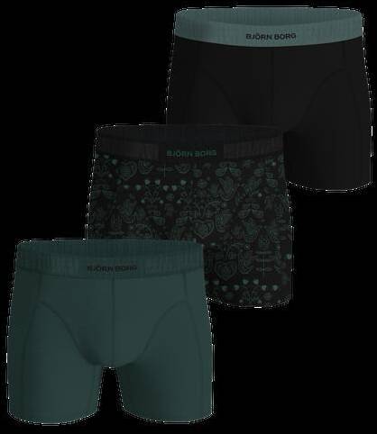 Björn Borg Organic Cotton Stretch Boxers 3-pack Svart, XXL 