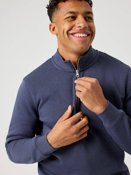 Björn Borg Centre Half Zip Blå, XXL 