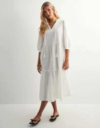 Vero Moda - Vit - Vmpretty 3/4 Long Dress Wvn Ga 