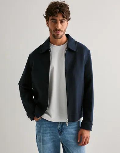 Selected Men Slhphilip Wool Blend Jkt Noos Vårjackor Blå 