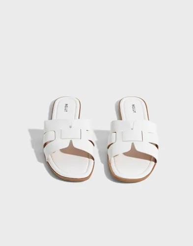 Nelly - Vit - Slip In Sandal 
