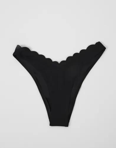 Hunkemöller - Svart - Scallop High Leg R 