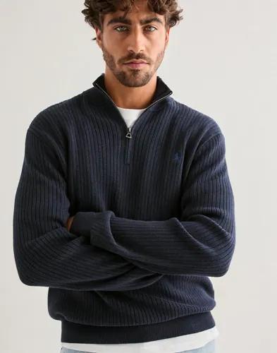 Polo Ralph Lauren Lsribhzpp-Long Sleeve-Pullover Half zip Blå 