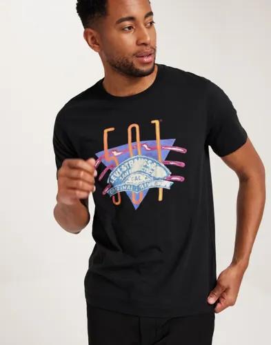 Levi's Graphic Crewneck Tee 501 Logo T-shirts med tryck Svart 