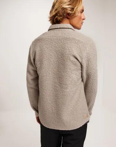 Ciszere Dani boucle overshirt Overshirts Beige 
