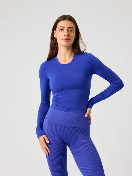 Björn Borg Studio Soft Cropped Longsleeve Blå, XXL 