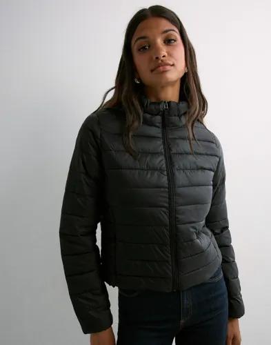 Only - Svart - Onltahia Lw Quilted Jacket Otw Noos 