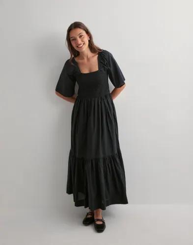Selected Femme - Svart - Slfdora Ss Ankle Dress B 