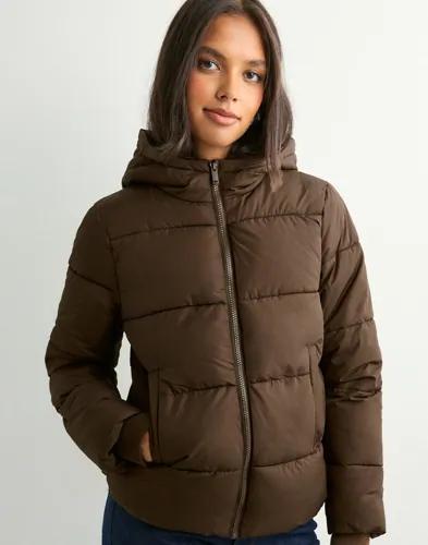 Pieces - Brun - Pcbee New Short Puffer Jacket Noos 