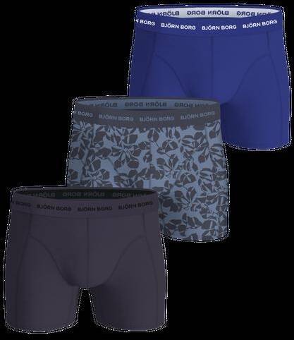 Björn Borg Cotton Stretch Boxers 3-pack Blå, XXL 