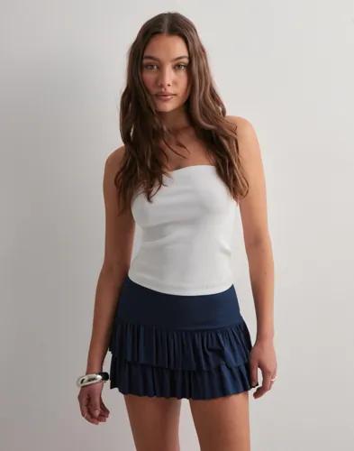 Nelly - Blå - Mini Frill Skirt 