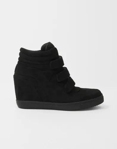 Nelly - Svart - Wedge Velcro Sneaker 