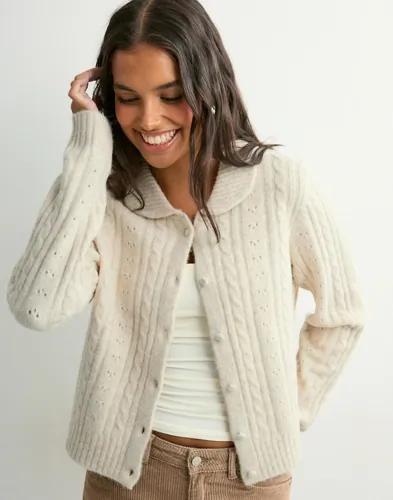Neo Noir - Beige - Emelie Knit Cardigan 