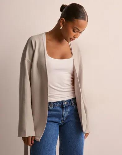 OBJECT - Beige - Objreynard L/S Cardigan Noos 